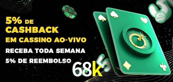 Promoções do cassino ao Vivo 68k